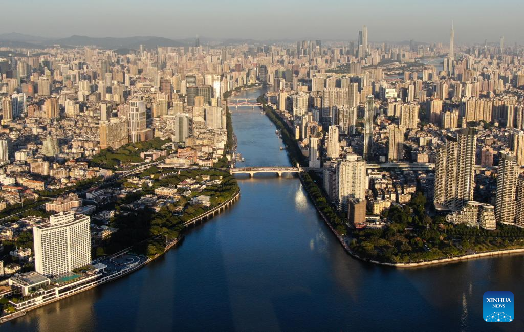 Aerial view of Guangdong-Hong Kong-Macao Greater Bay Area