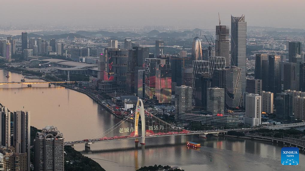 Aerial view of Guangdong-Hong Kong-Macao Greater Bay Area