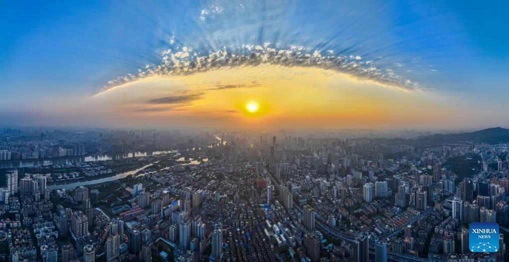 Aerial view of Guangdong-Hong Kong-Macao Greater Bay Area