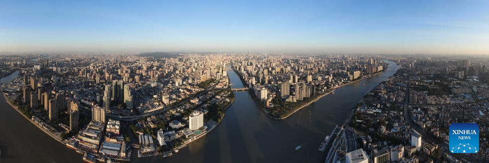 Aerial view of Guangdong-Hong Kong-Macao Greater Bay Area