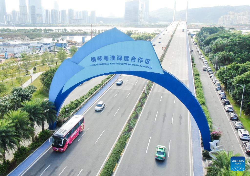 Aerial view of Guangdong-Hong Kong-Macao Greater Bay Area