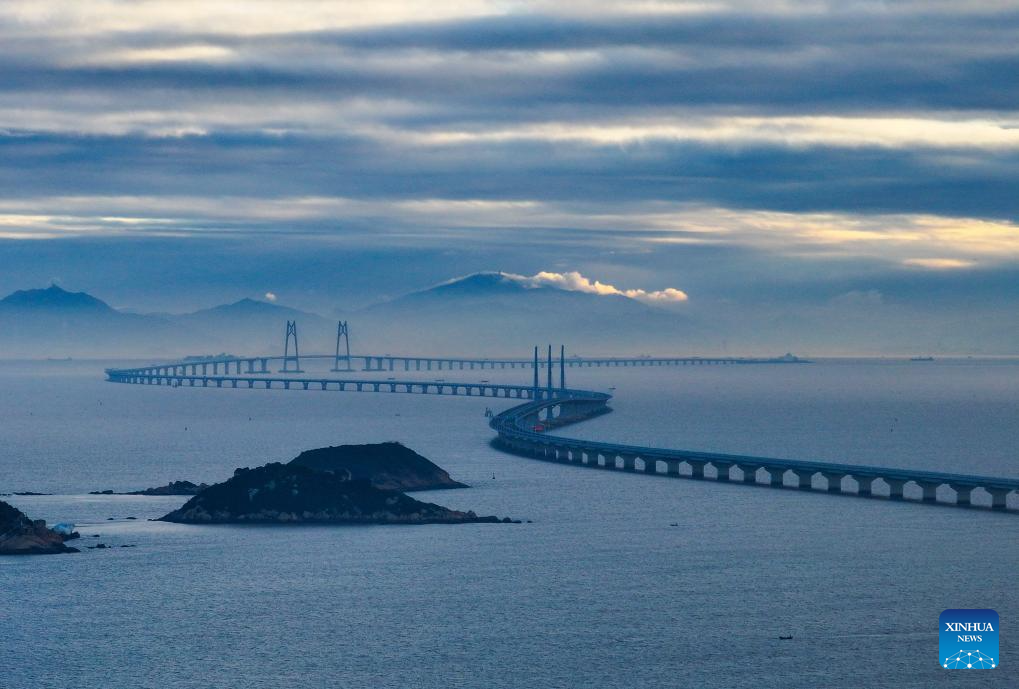 Aerial view of Guangdong-Hong Kong-Macao Greater Bay Area