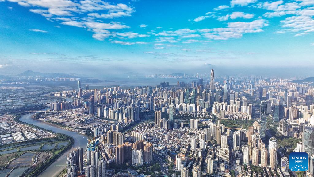 Aerial view of Guangdong-Hong Kong-Macao Greater Bay Area