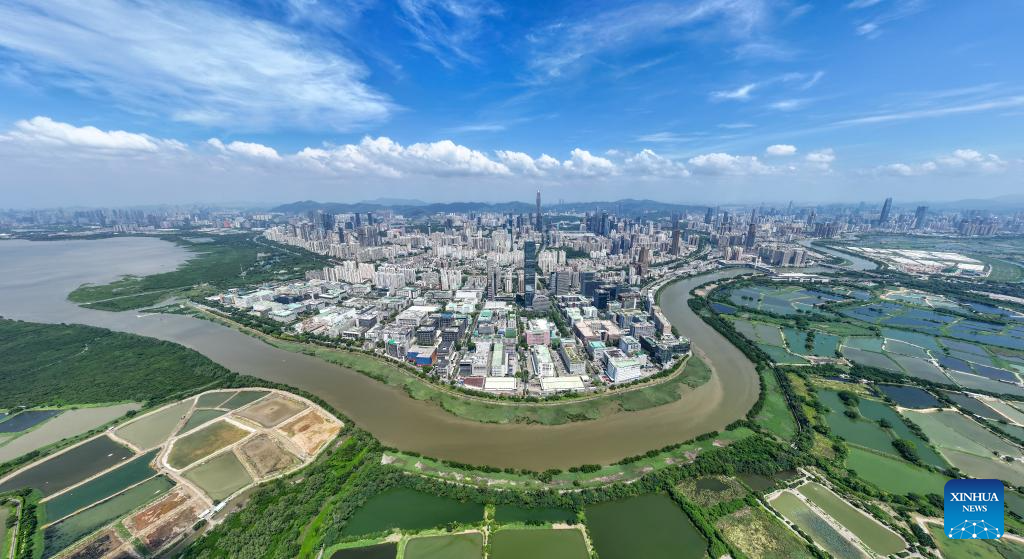 Aerial view of Guangdong-Hong Kong-Macao Greater Bay Area