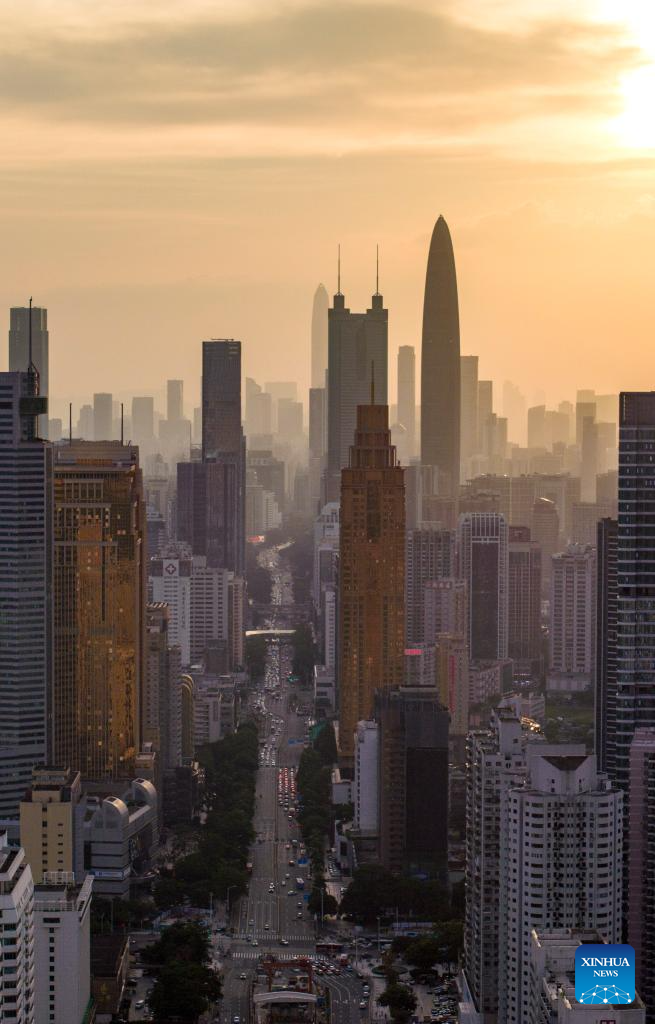 Aerial view of Guangdong-Hong Kong-Macao Greater Bay Area