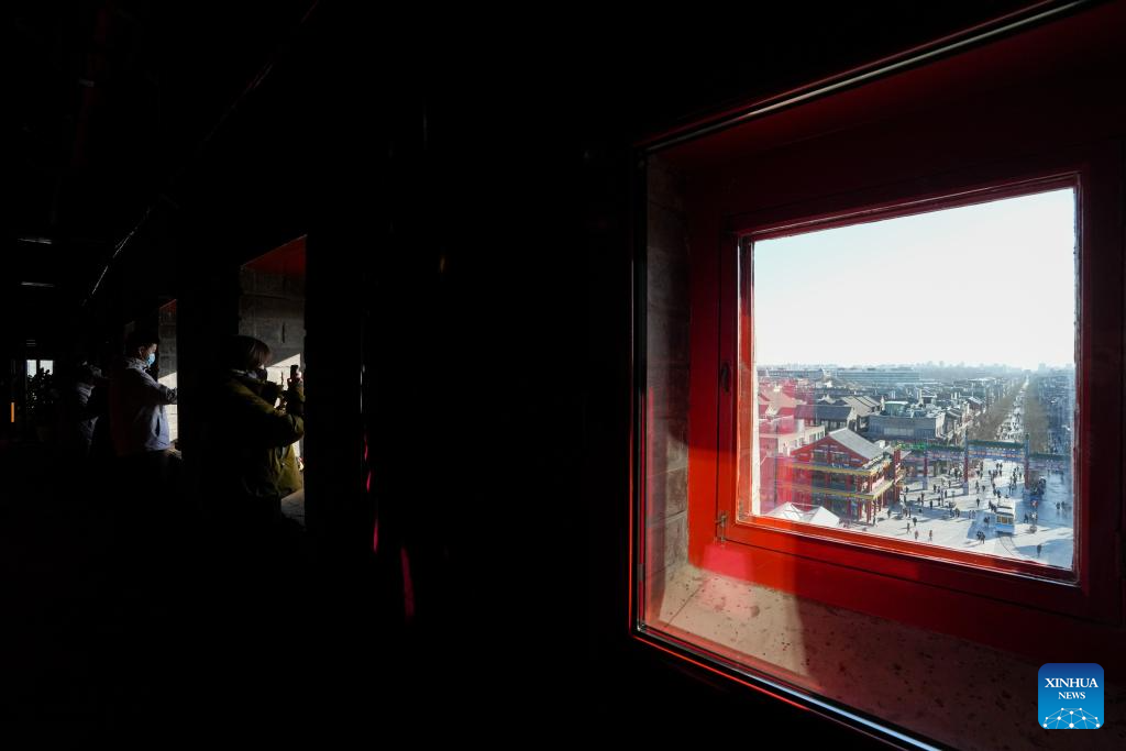 Zhengyangmen Archery Tower in Beijing reopens to public