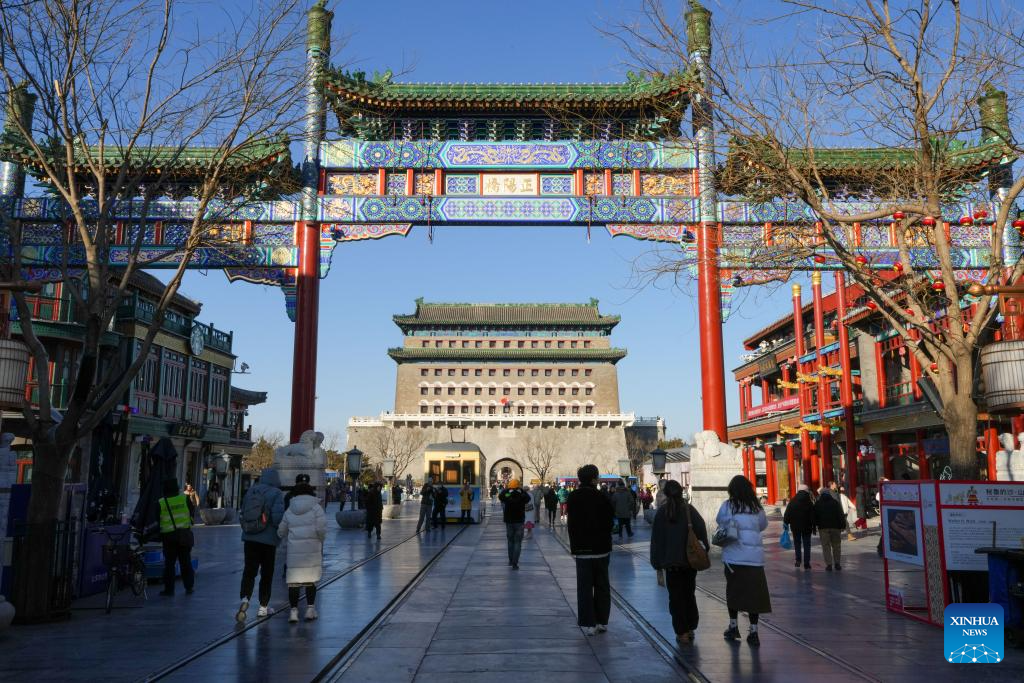 Zhengyangmen Archery Tower in Beijing reopens to public