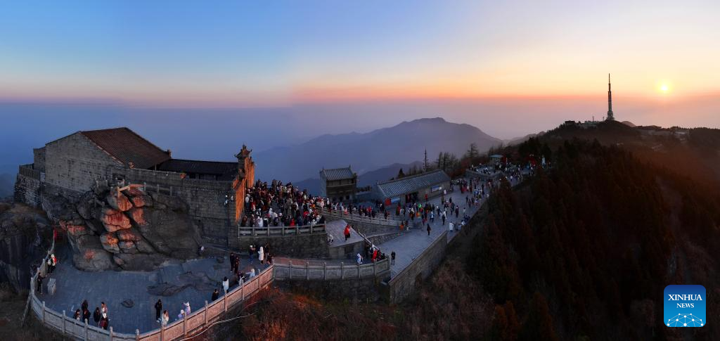 Sunrise scenery on New Year's Day across China