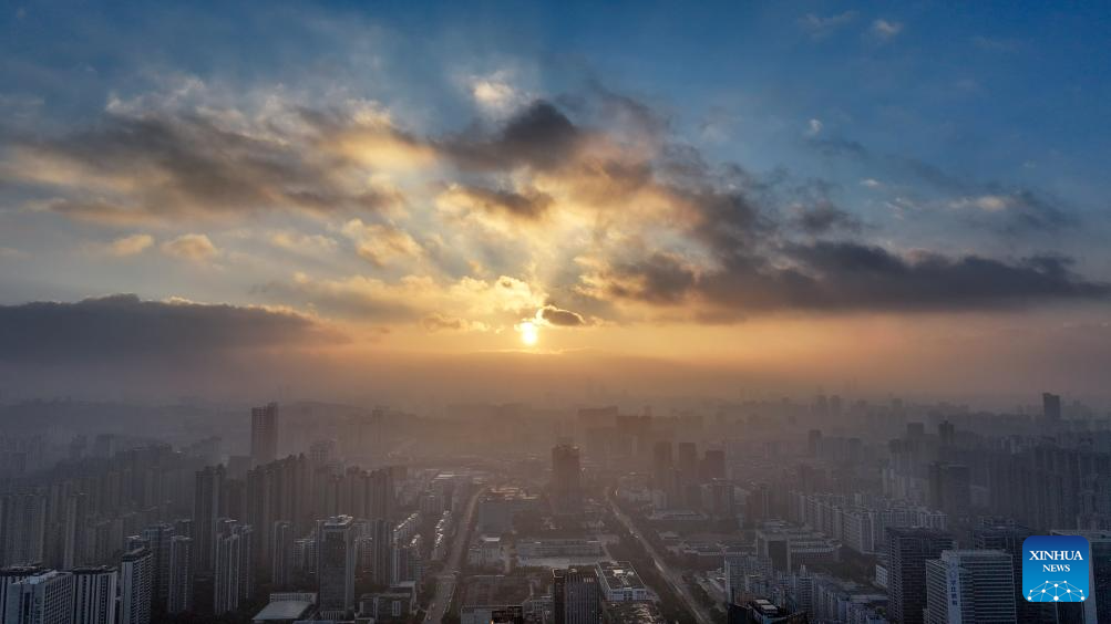 Sunrise scenery on New Year's Day across China