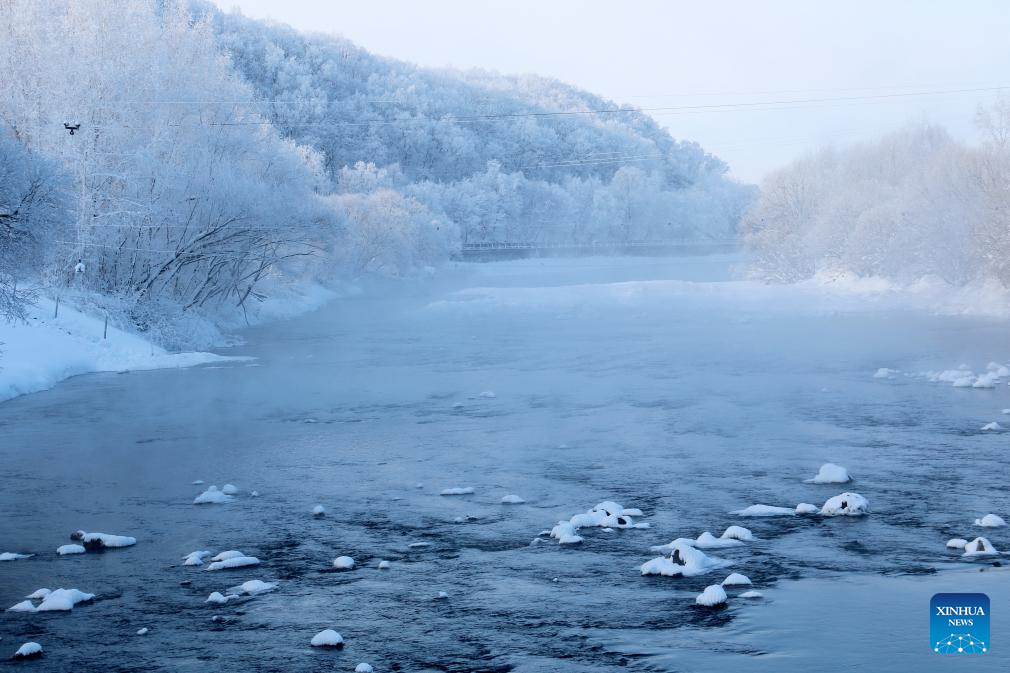 Rime scenery in China's Heilongjiang