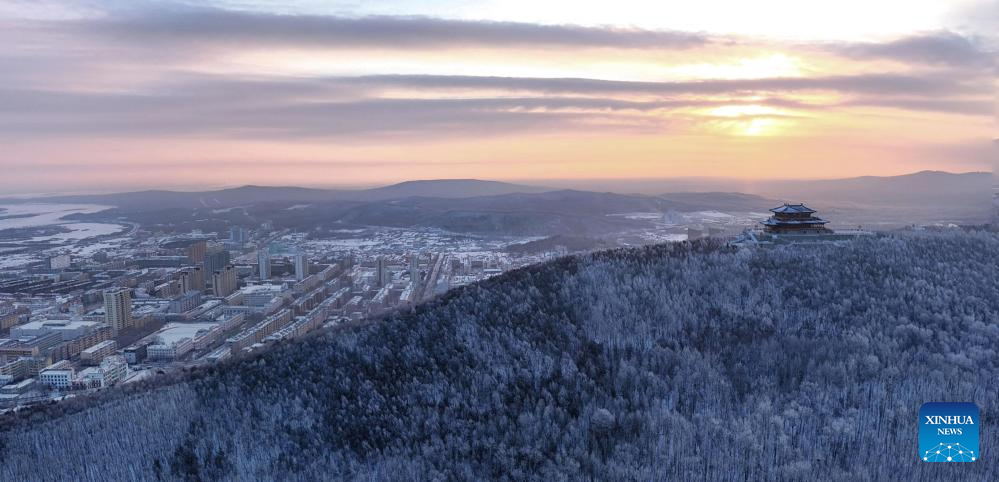 Rime scenery in China's Heilongjiang