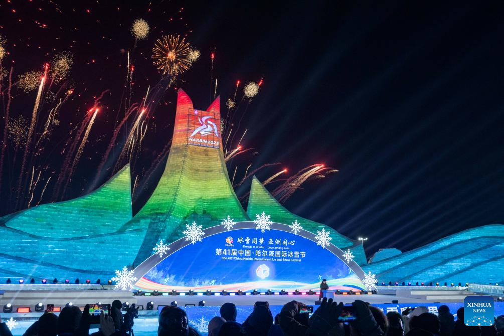 41st Harbin Int'l Ice and Snow Festival kicks off