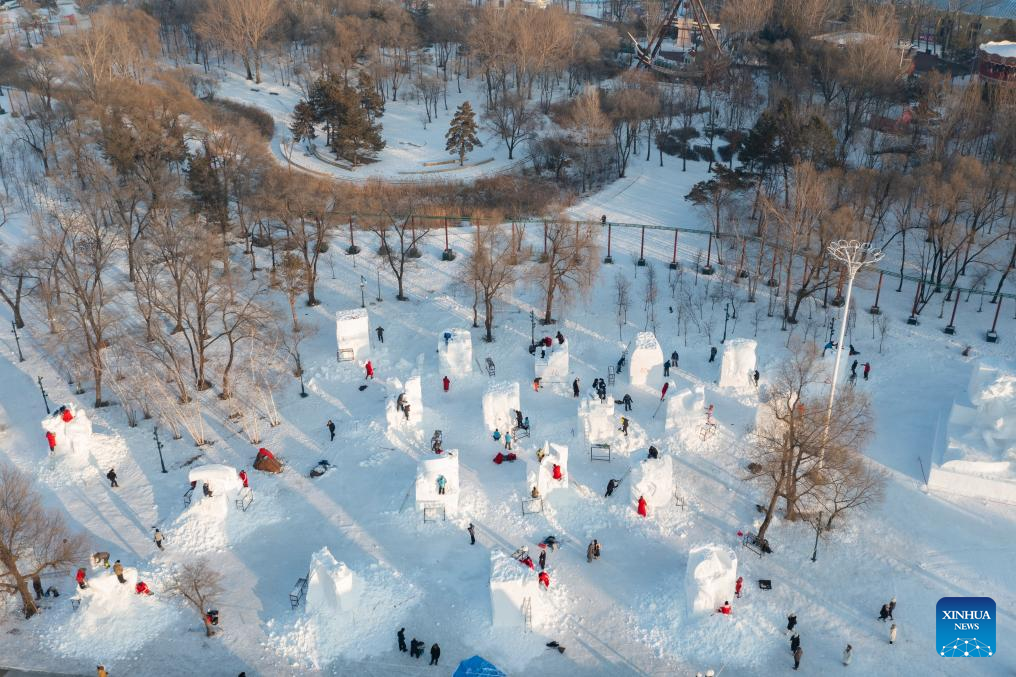 27th Harbin int'l snow sculpture competition kicks off