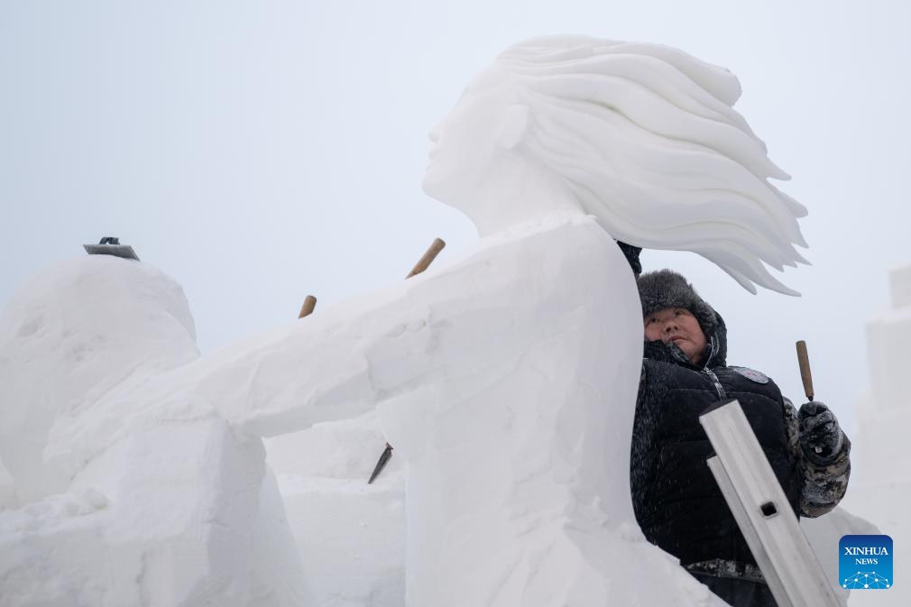 In pics: 27th Harbin int'l snow sculpture competition