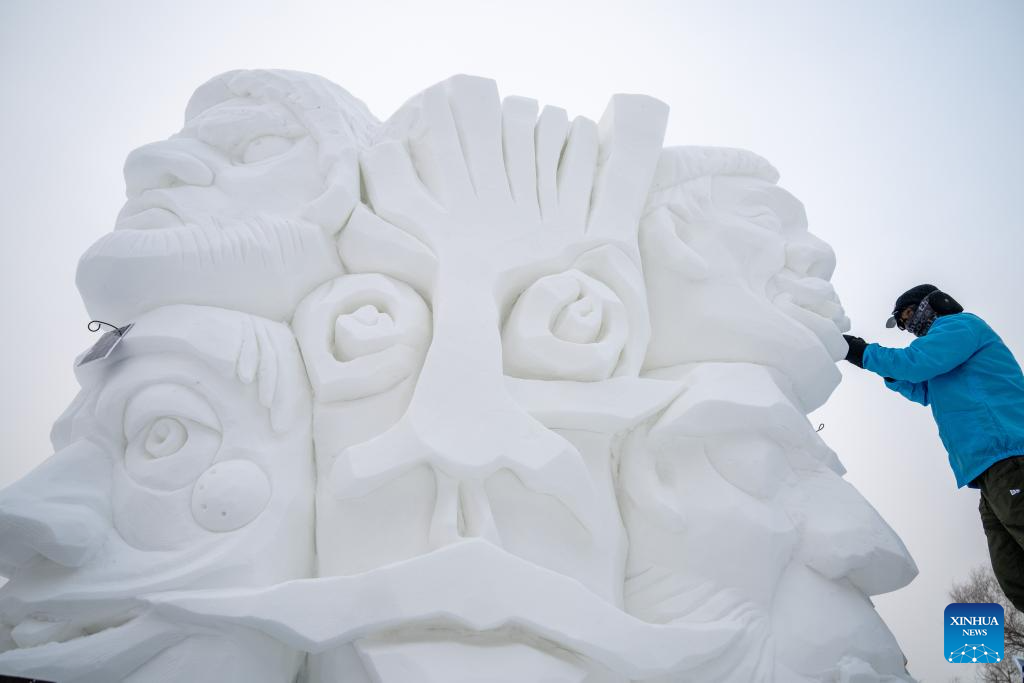 In pics: 27th Harbin int'l snow sculpture competition