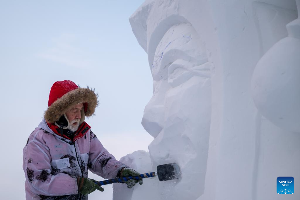 In pics: 27th Harbin int'l snow sculpture competition