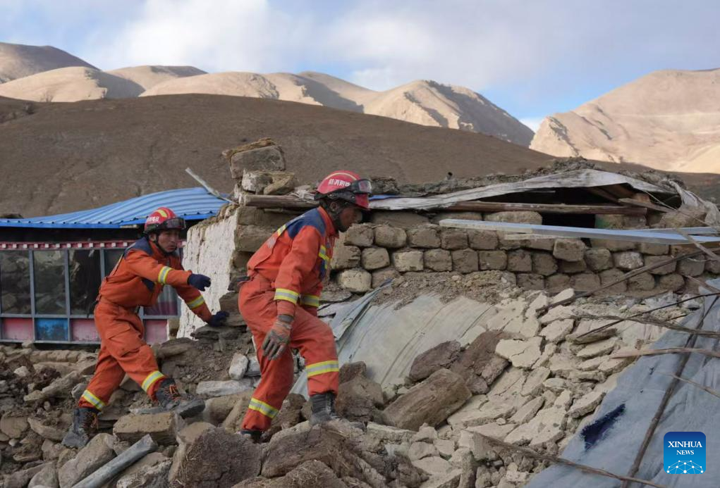 All-out rescue efforts underway following Xizang 6.8-magnitude quake