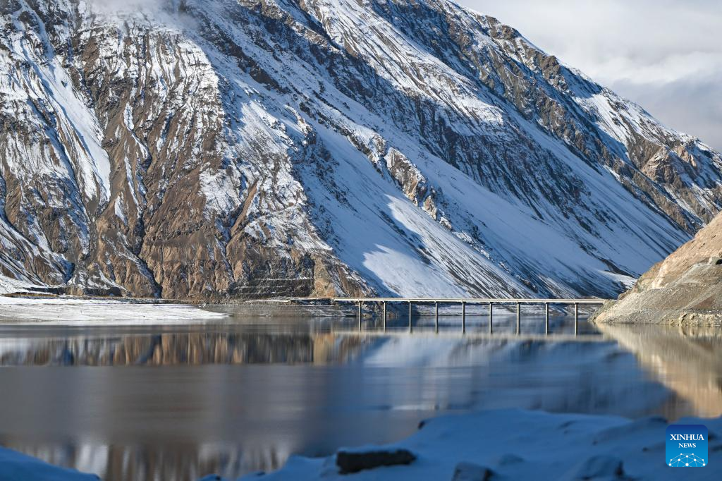 Winter scenery in Taxkorgan Tajik Autonomous County, China's Xinjiang