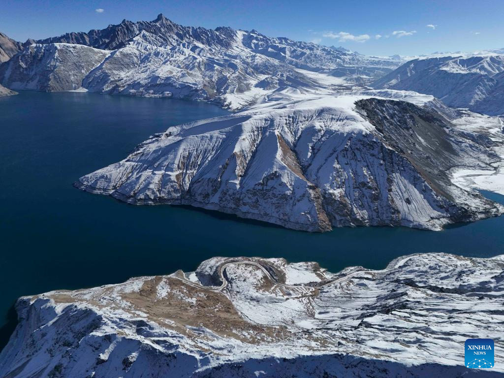 Winter scenery in Taxkorgan Tajik Autonomous County, China's Xinjiang