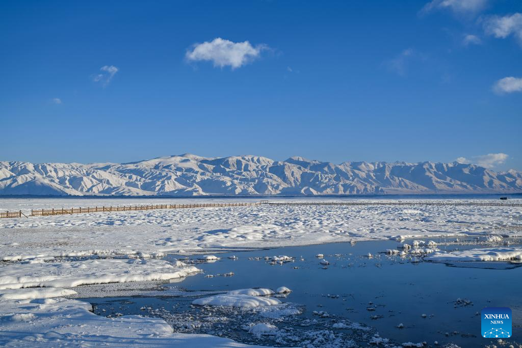 Winter scenery in Taxkorgan Tajik Autonomous County, China's Xinjiang