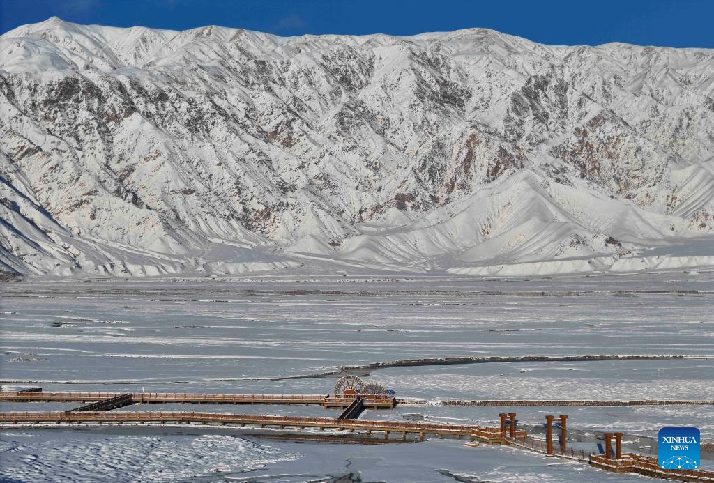 Winter scenery in Taxkorgan Tajik Autonomous County, China's Xinjiang