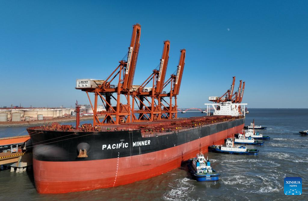 China's Hebei sees record high port cargo throughput in 2024