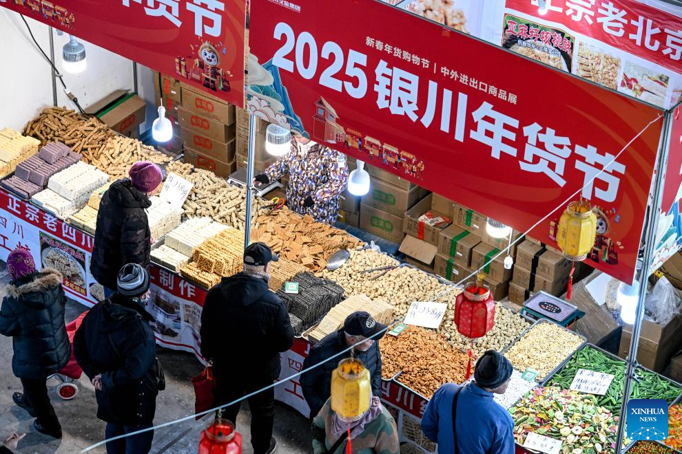 In pics: 2025 Yinchuan Lunar New Year's shopping festival