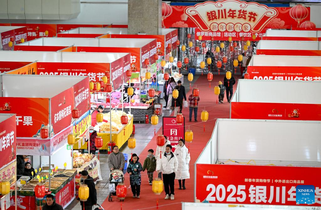 In pics: 2025 Yinchuan Lunar New Year's shopping festival