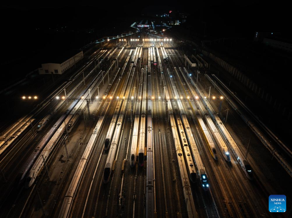 In pics: bullet trains at maintenance base in Guiyang