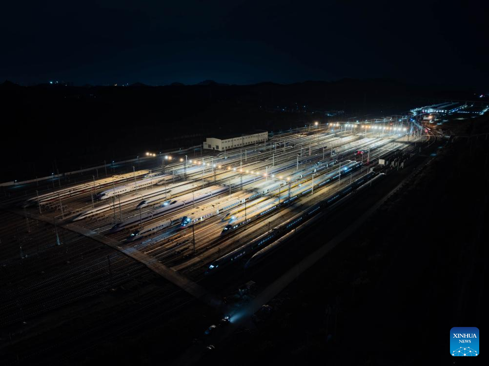 In pics: bullet trains at maintenance base in Guiyang