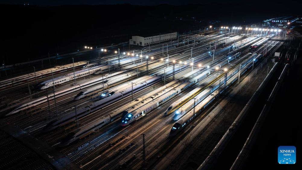 In pics: bullet trains at maintenance base in Guiyang