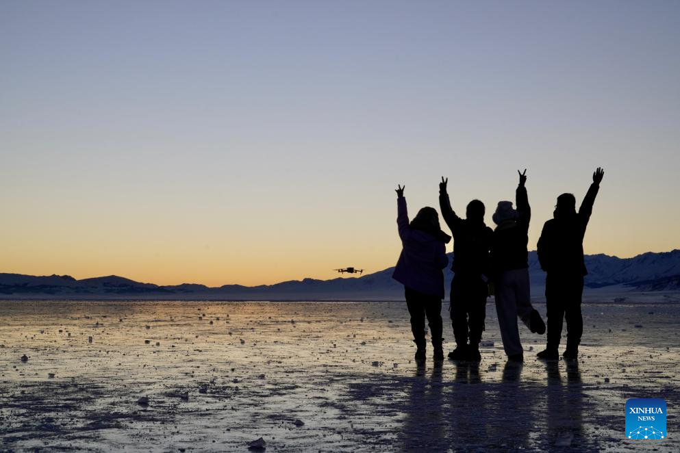 Scenery of Sayram Lake in NW China's Xinjiang