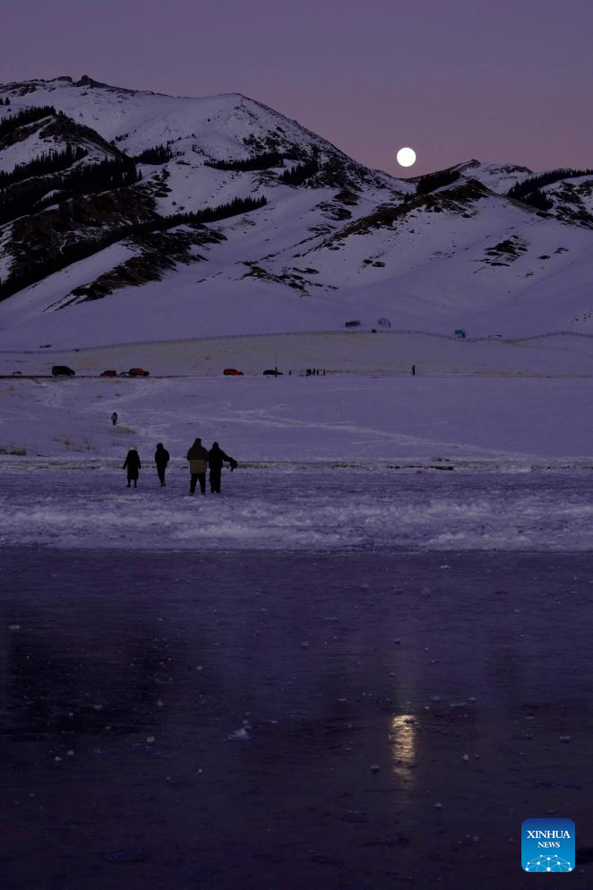 Scenery of Sayram Lake in NW China's Xinjiang