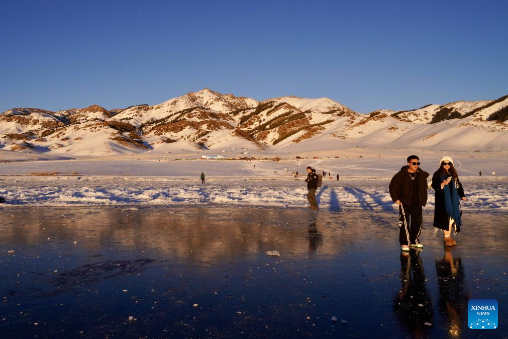 Scenery of Sayram Lake in NW China's Xinjiang