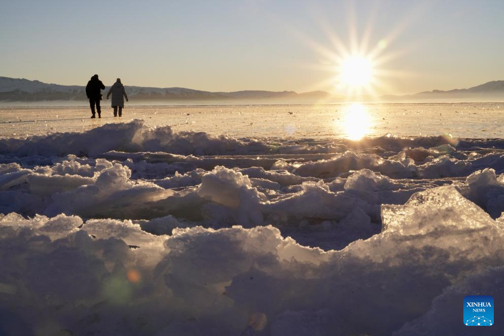 Scenery of Sayram Lake in NW China's Xinjiang