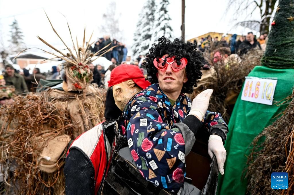 In pics: carnival celebration in Vevcani, North Macedonia