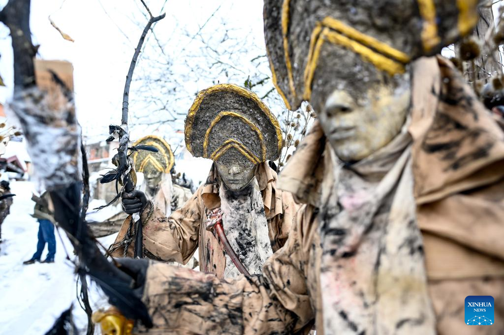 In pics: carnival celebration in Vevcani, North Macedonia