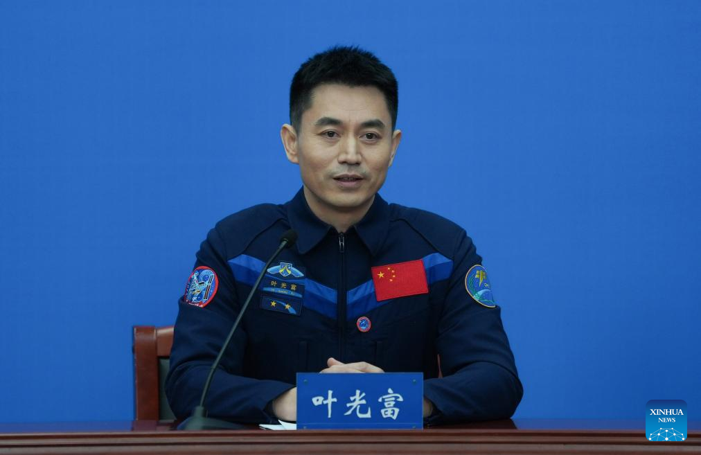 Shenzhou-18 astronauts meet press after return from space