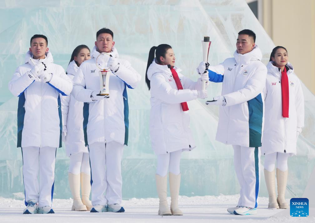 Flame for 9th Asian Winter Games lit in Harbin