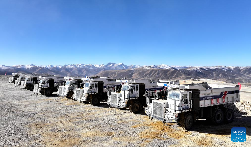 China Focus: Unmanned driving reshapes China's high-altitude mining industry