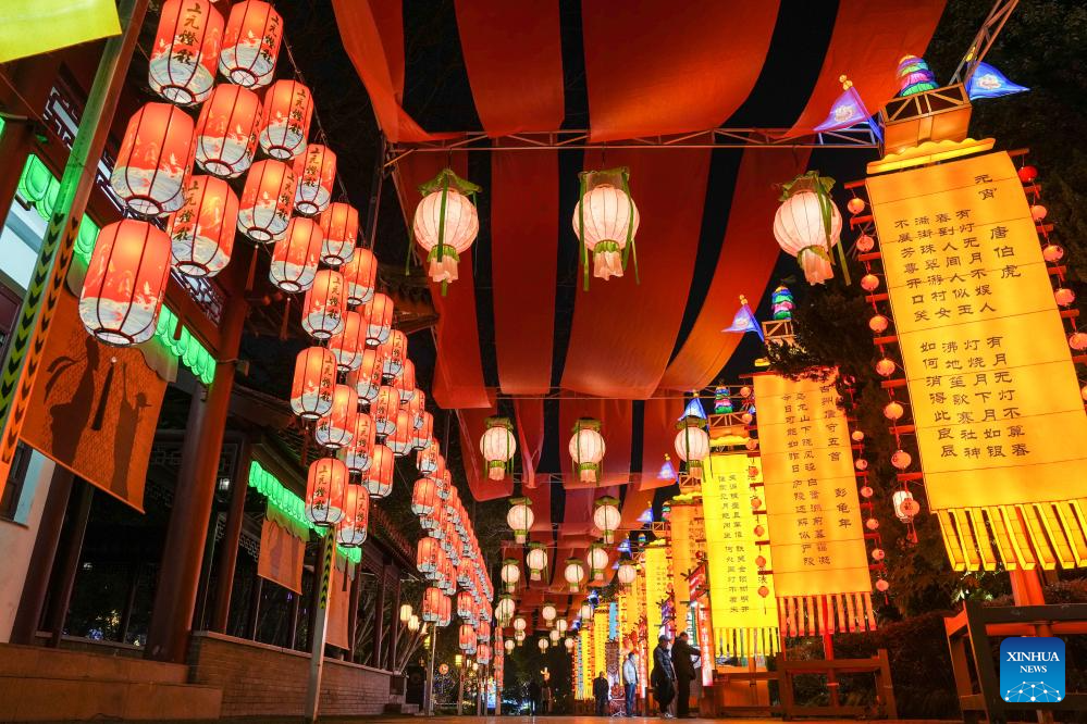 Lighting ceremony of 39th Qinhuai Lantern Festival held in Nanjing