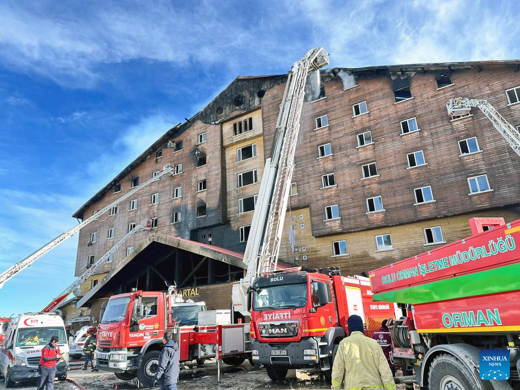 Hotel fire in Turkish ski resort leaves 66 dead, 51 injured