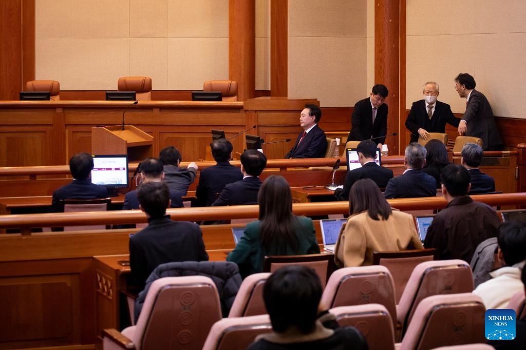 S. Korea's court holds 4th hearing of Yoon's impeachment trial