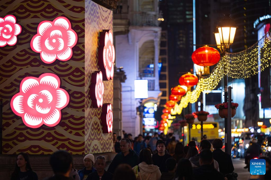 In pics: light installations in celebration of upcoming Spring Festival in Macao