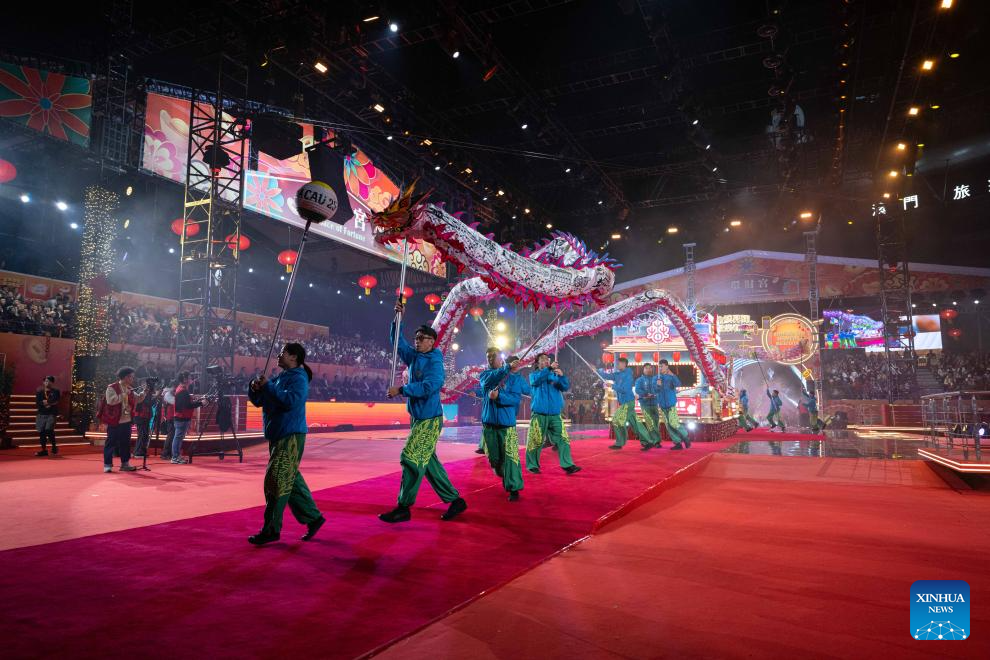 Parade held to mark Chinese New Year in Macao