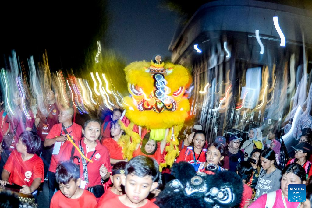 Chinese New Year Carnival held in Yogyakarta, Indonesia