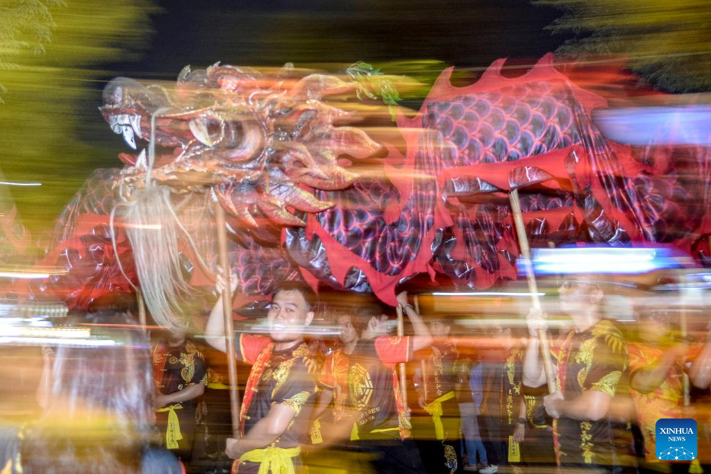 Chinese New Year Carnival held in Yogyakarta, Indonesia