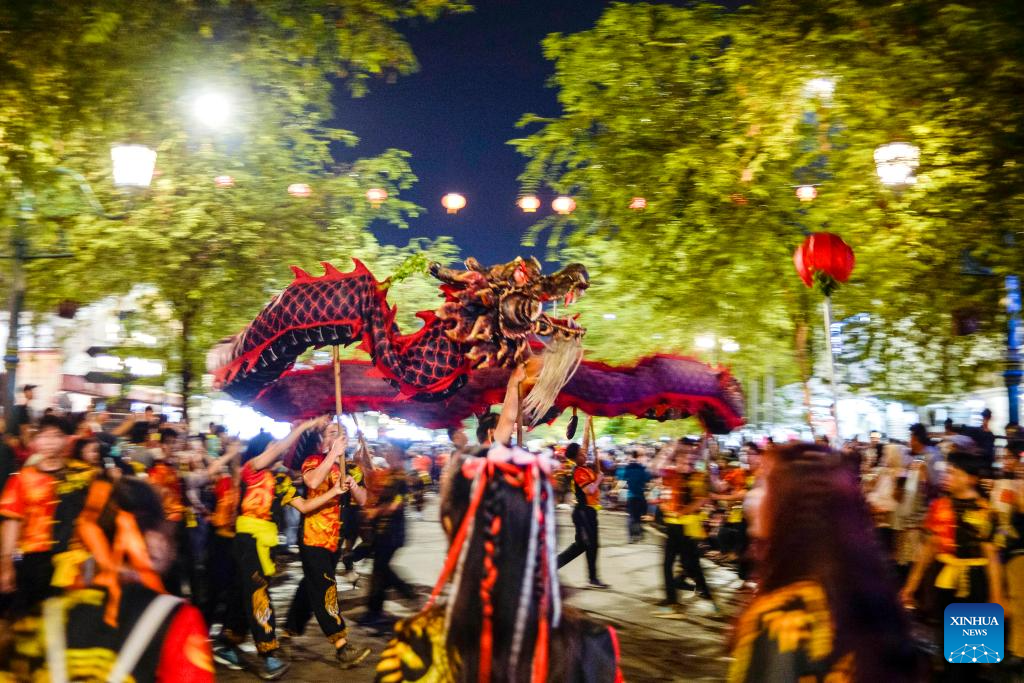 Chinese New Year Carnival held in Yogyakarta, Indonesia