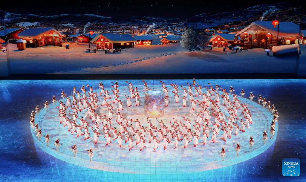 Highlights of opening ceremony of 9th Asian Winter Games