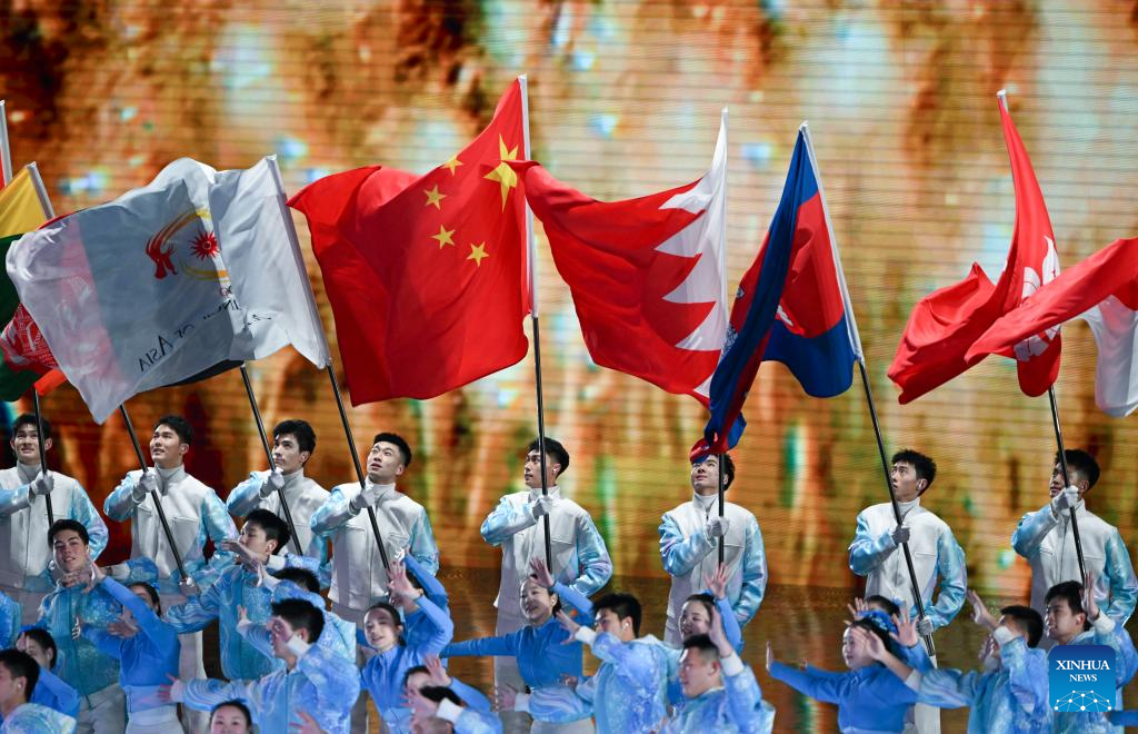 Highlights of opening ceremony of 9th Asian Winter Games